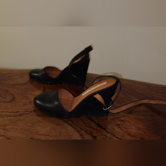 & Other Stories Black Wege Heels Size 37EU/ 6AU - Picture 3 of 6